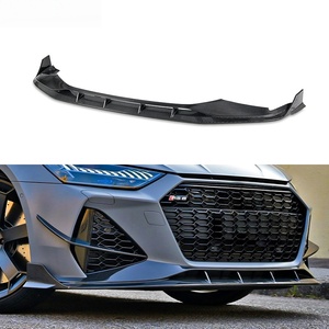 Divisor de Parachoques Delantero de Fibra de Carbono Seca de Alta Calidad con Acabado Brillante para Audi RS6 RS7 C8 <span class=keywords><strong>2019</strong></span>-2025 - Product Image 1