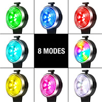 Lampe LED de sécurité pour chien, personnalisable, étanche IPX7, rechargeable par USB, 15 modes, multicolore, pour la marche nocturne en extérieur, fabriquée en usine BSCI