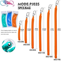 Nouveaux poids de traînée pour la pêche au poisson-chat de 1OZ à 6OZ, lestes anti-accrocs pour la pêche au poisson-chat avec hameçon coulissant, pour la pêche au poisson-chat et la pêche à la leurre.