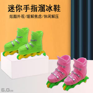 Patins à glace miniatures en plastique en gros, <span class=keywords><strong>jouet</strong></span> éducatif anti-stress pour garçons et filles de 3 à 6 ans, <span class=keywords><strong>petit</strong></span> cadeau pour la maternelle - Product Image 2