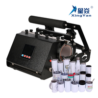 Presse à chaud manuelle Xingyan 30oz à prix d'usine avec imprimante à plat pour personnalisation de vêtements et de tasses/bocaux – Nouveauté