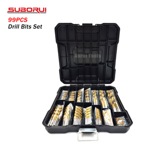 SUBORUI 99 pièces Forets 1,5 mm-10 mm Tige droite Bohrer HSS 4241 Broca Para Metal Ensemble de forets pour acier - Product Image 3