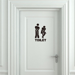Autocollants <span class=keywords><strong>muraux</strong></span> en PVC, personnalisés, décoration <span class=keywords><strong>de</strong></span> maison, <span class=keywords><strong>WC</strong></span>, <span class=keywords><strong>salle</strong></span> <span class=keywords><strong>de</strong></span> bains, entrée, panneau <span class=keywords><strong>de</strong></span> porte, autocollants - Product Image 2