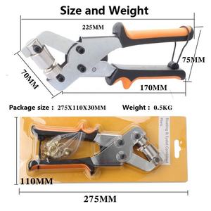 Lightweight Portable Handheld Manual Hand Press 10mm <b>Eyelet</b> Grommet Rivet Plier Punch Tool for <b>Curtain</b> Leather Advertising Cloth - Product Image 2