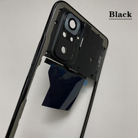 Cadre d'écran LCD pour téléphone portable Xiaomi Redmi Note 10 Pro avec lentille de caméra en verre, boîtier avant, châssis central, coque Note10
