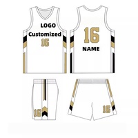 Ensemble de maillots de basket personnalisés avec nom et numéro, uniforme d'équipe en maille respirante pour hommes et femmes, impression par sublimation pour le jeu