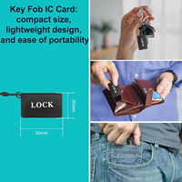 AGSHOME Cartes IC-Porte-clés RFID pour serrures intelligentes 13.56MHz Matériau PVC EPOXY Portée 3-10cm Compatible Tuya TTLock Smart Systems