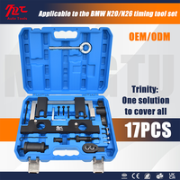 Kit d'outils de calage et de blocage de l'arbre à cames 17 pièces, compatible avec les moteurs BMW N20 et N26, en acier