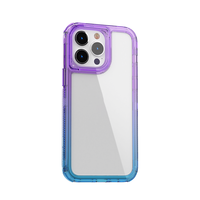 Luxe dégradé couleurs pare-chocs acrylique clair dur couverture arrière cristal coque de téléphone pour TECNO SPARK GO 2025 4 en 1 étui