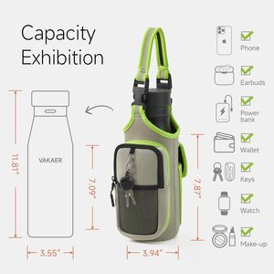 Bolsa de Gimnasio Magnética para Hombre y Mujer, Porta Botella de Agua con Bolsillo para Teléfono con Pantalla Táctil y Correa para Bolsa Pequeña Stanley - Product Image 2