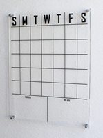 Calendrier d'effacement mural en acrylique, calendrier à sec, calendrier en verre, alternatif et résistant aux chocs, grand tableau blanc pour 2022