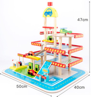 Ensemble de blocs de construction éducatifs en bois pour enfants pour l'école et la récréation