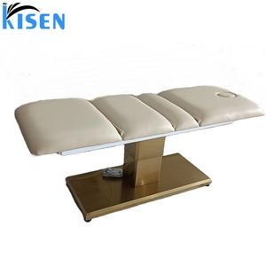 Table de massage électrique de luxe Kisen Factory pour salon de beauté et spa, avec matelas et fauteuil facial - Product Image 3