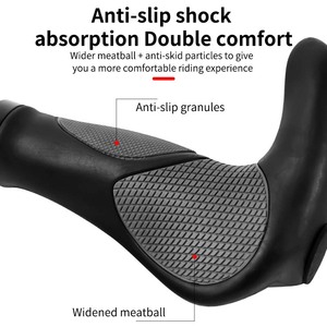 Poignées de guidon de vélo de route, <span class=keywords><strong>VTT</strong></span>, BMX en alliage d'aluminium et caoutchouc TPR de haute qualité, verrouillables en usine - Product Image 4