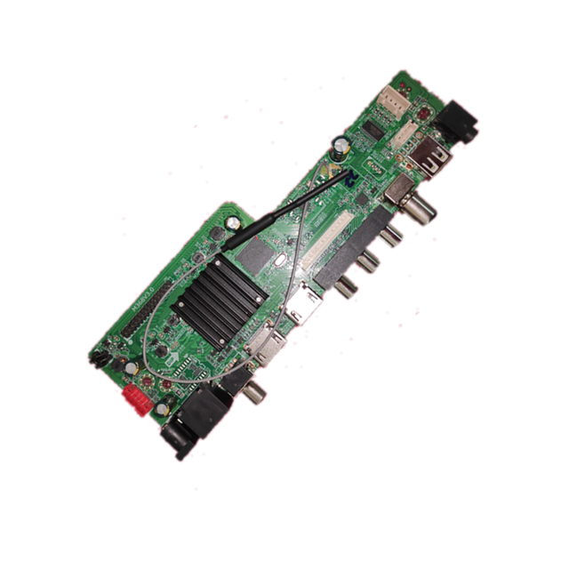 Custom Pcba WiFi smart LED TV motherboard Android 9.0 4-core cache 1G DDR+ 8g EMMC M368V3.0 multilingual adjustment.