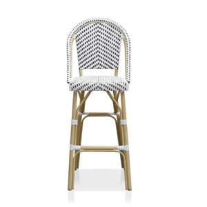 Açık veranda fransız <span class=keywords><strong>Bistro</strong></span> <span class=keywords><strong>Rattan</strong></span> örgü açık restoran sayacı Bar tabureleri