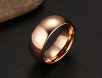 Neueste Schmuck Blank 8mm Wolfram Stahl Ring Geschenk für ihn