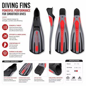 <span class=keywords><strong>Aletas</strong></span> de Buceo Profesionales de Material TPRPP, Tipo <span class=keywords><strong>Pato</strong></span>, para Snorkel y Buceo Libre, <span class=keywords><strong>con</strong></span> Opción de Color Personalizado, Hechas en Dongguan - Product Image 1
