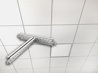 Différents styles de grilles de plafond, composants de grille de plafond en T et accessoires de plafond promotionnels, grille de plafond Fine Line