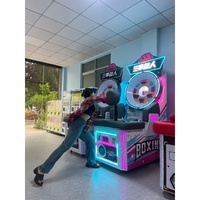 Machine de boxe et de frappe d'amusement de type arcade à monnayeur, en métal, garantie 1 an, version anglaise