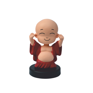 Divin Bobblehead Bouddha Joyeux et Shree Krishna – Idole Spirituelle pour Tableau de Bord – Décoration Élégante pour Voiture, Bureau et Maison – Cadeau - Product Image 1
