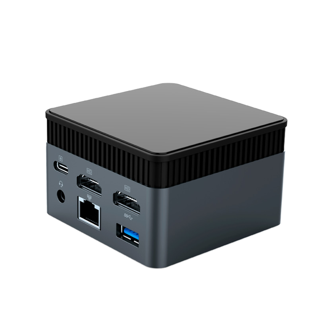 Portable Intel Alder Lake N100 N150 Mini PC 12G DDR5 2xM.2 NVMe NGFF 3xUSB 3.2 RJ45 2xHD2.0 Type-C Small Mini PC TF Card WiFi5
