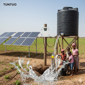 <span class=keywords><strong>Pompe</strong></span> à <span class=keywords><strong>eau</strong></span> <span class=keywords><strong>solaire</strong></span> sans balais 3 pouces 24VDC 270W 350W 550W avec contrôleur MPPT pour l'irrigation des étangs <span class=keywords><strong>de</strong></span> jardin hors réseau - Product Image 2