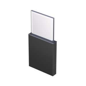 Table de toilette moderne de luxe avec miroir électrique escamotable et éclairage LED - Product Image 6