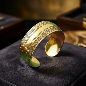 กำไลข้อมือแบบเปิดลายดอกฟีนิกซ์แกะสลักเงินทิเบตแบบเกลียวลายกิ่งไม้เชื่อมต่อกัน ดีไซน์โบฮีเมียน - Product Image 2