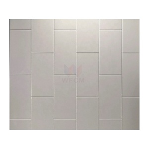 Panneau de <span class=keywords><strong>douche</strong></span> en marbre coulé 6'' x 12'' vertical lisse, revêtement mural de <span class=keywords><strong>douche</strong></span> en marbre cultivé haut de gamme pour salle de bain - Product Image 1