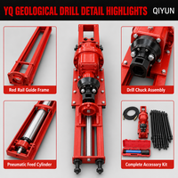 Compresseur d'air électrique souterrain compact et portable QIYUN pour foreuses de fond de trou, équipé d'un ensemble moteur central pour le forage