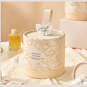 Boîtes <span class=keywords><strong>Cadeaux</strong></span> de Luxe en Gros, Emballages Cylindriques Ronds Personnalisables <span class=keywords><strong>pour</strong></span> Fleurs, Bonbons, Fête des Mères, Saint-Valentin - Product Image 2
