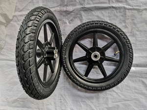 Goedkope Fabriek Prijs Zwart 14X2.125 Aluminium <span class=keywords><strong>Rubber</strong></span> Voorwiel Voor Elektrische Fiets - Product Image 4