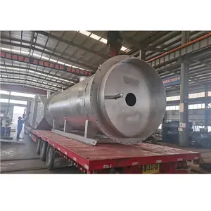 Mini automatic plaster hot oil calcinator plant furnace calcining gypsum powder production line cheap design cost price