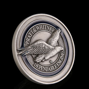 Emblema grabado Chapado en latón y oro antiguo de Metal estilo 3D Moneda de águila pulida fantástica monedas de desafío personalizadas para recuerdo - Product Image 2