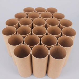 Núcleo de cartón vacío de alta resistencia al aplastamiento para rollos de papel higiénico, tubo de papel kraft reciclado personalizado para uso en enrollado de pañuelos. - Product Image 1