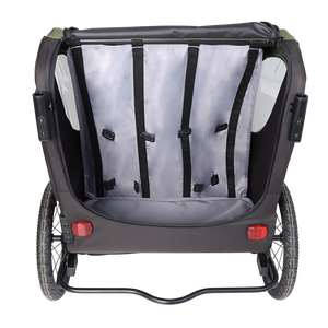 Remolque de Bicicleta para Mascotas Premium Morething, Marco de Acero Inoxidable, Capacidad de Carga de 60 kg, Diseño Plegable, Carrito para Perros Medianos y Grandes, 16 Pulgadas - Product Image 2