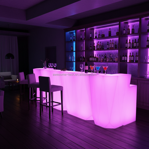 Tavolo da Bar Illuminato a LED Moderno per Night Club e Ristoranti, Arredamento Commerciale per Bar all'Aperto, Pub e Bistrot - Product Image 3
