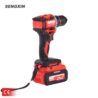 Ensemble de perceuse à percussion sans fil portable 21v à batterie au Lithium Mini tournevis à main électrique pour usage industriel OEM personnalisable