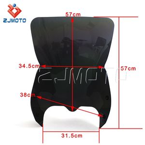 Parabrisas negro para motocicleta Suzuki, deflectores de pantalla de viento, color negro, M109R, 2006-2014 - Product Image 4