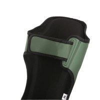 Allfight SG03-1 Protège-tibias MMA Enfant/Adulte Vert en PU Écologique Durable Confortable Protection des tibias pour la pratique de la boxe