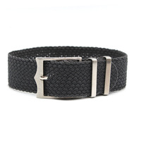 Bracelet de montre Perlon Premium 18mm 20mm 22mm 33 couleurs, bracelet de montre en Nylon avec logo gravé personnalisé