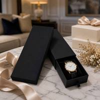 Boîte à bracelet de montre rigide écologique en gros avec fermeture magnétique, logo personnalisé, matériaux recyclés et gaufrage pour emballage cadeau