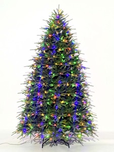 Arbre <span class=keywords><strong>de</strong></span> <span class=keywords><strong>Noël</strong></span> <span class=keywords><strong>artificiel</strong></span> <span class=keywords><strong>de</strong></span> haute qualité <span class=keywords><strong>de</strong></span> l'usine Yi Wu, <span class=keywords><strong>pré</strong></span>-éclairé, avec base, lumières LED multicolores, respectueux <span class=keywords><strong>de</strong></span> l'environnement - Product Image 3