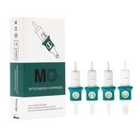 Cartouches d'aiguilles de tatouage jetables en acier inoxydable de qualité professionnelle pour maquillage permanent, sourcils, art corporel - Marque MO, stérilisation au gaz EO