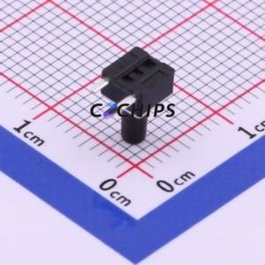 TS-1091B-A9B3-D2 Tactile Switch Through hole Component THT Switch Single Pole Single Throw Round Button 2.5N Right Angle Insert - Product Image 2