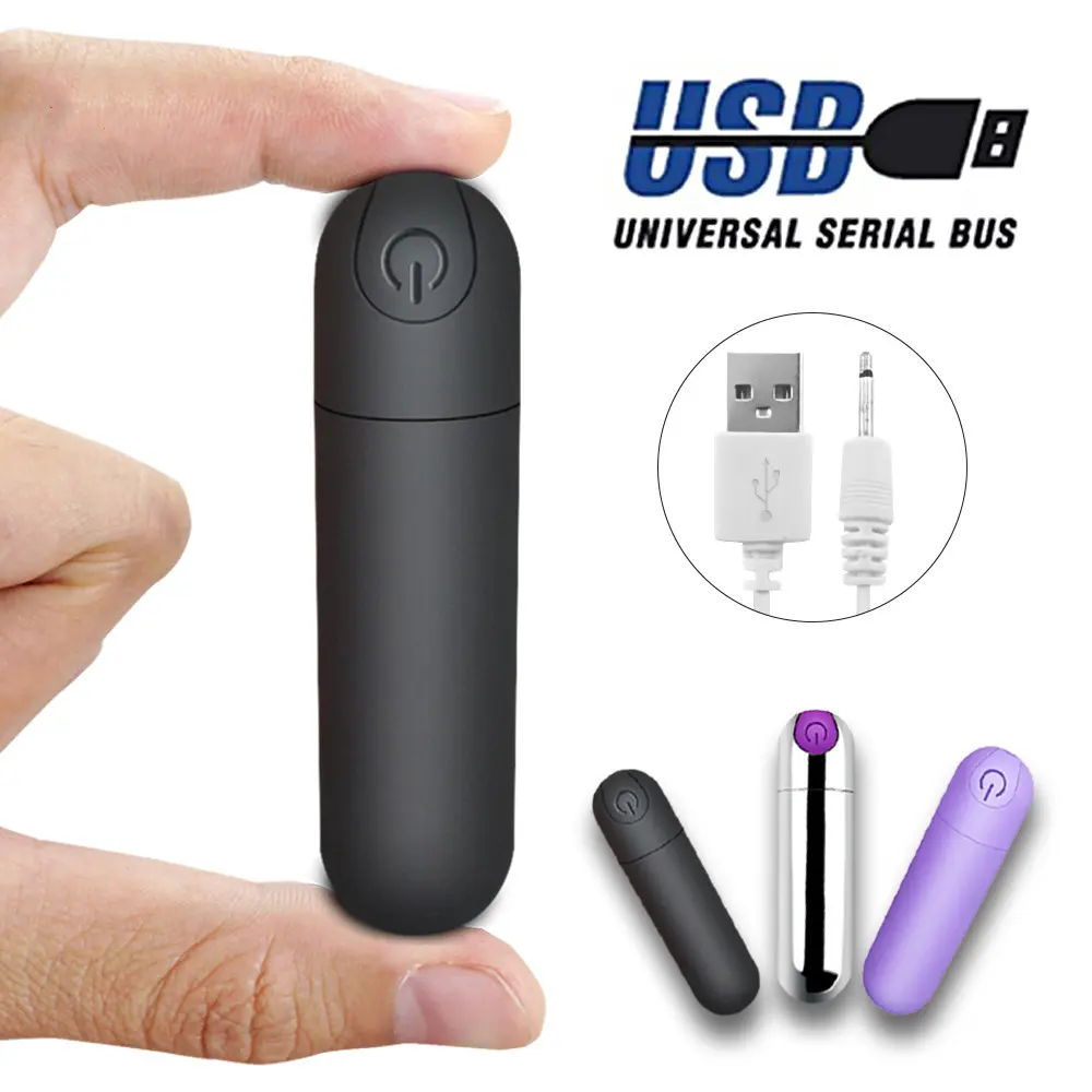 USB Aufladbare Mini Kugel Vibrator 10 Speed Wasserdicht G-spot Klitoris Stimulator Anal Dildo Vibrator