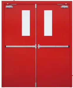 Nouvelle porte transparente isolée en acier Durable feuille sécurité intérieur <span class=keywords><strong>verre</strong></span> porte coupe-feu usine directe - Product Image 5