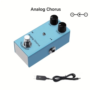 Pédale d'effets de guitare compacte True Bypass multi-processeur en métal durable pour guitare électrique et basse, Distorsion British Crunch - Product Image 1