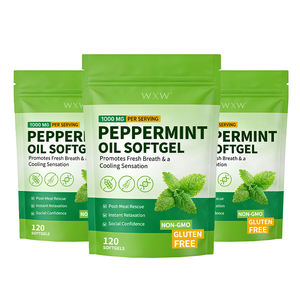 Suplemento Dietético de Marca Privada, Cápsulas Blandas de Aceite de Menta, Aceite Esencial de Menta en Cápsulas Blandas para Adultos - Product Image 3